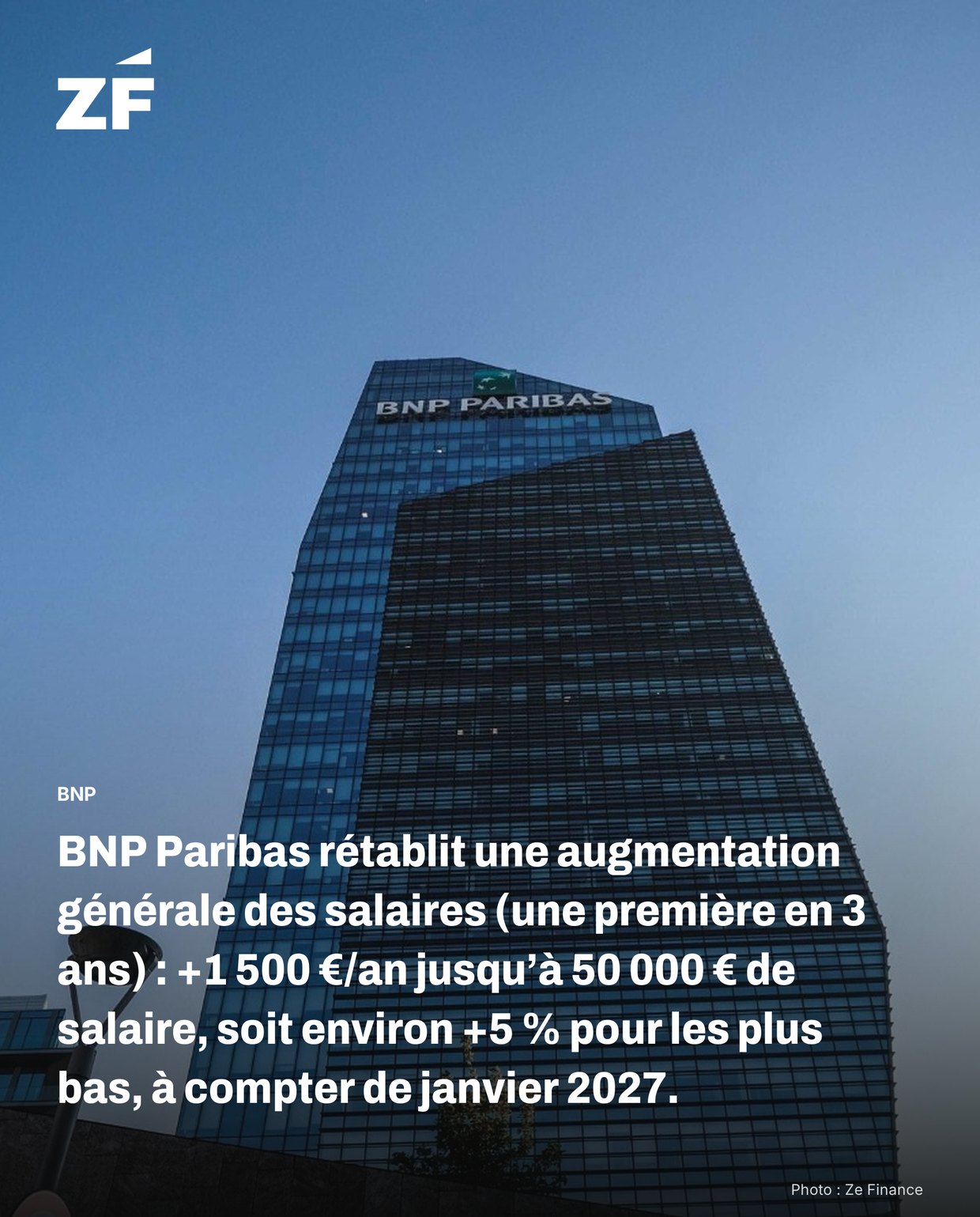 Fact card Ze Finance : Emploi & société